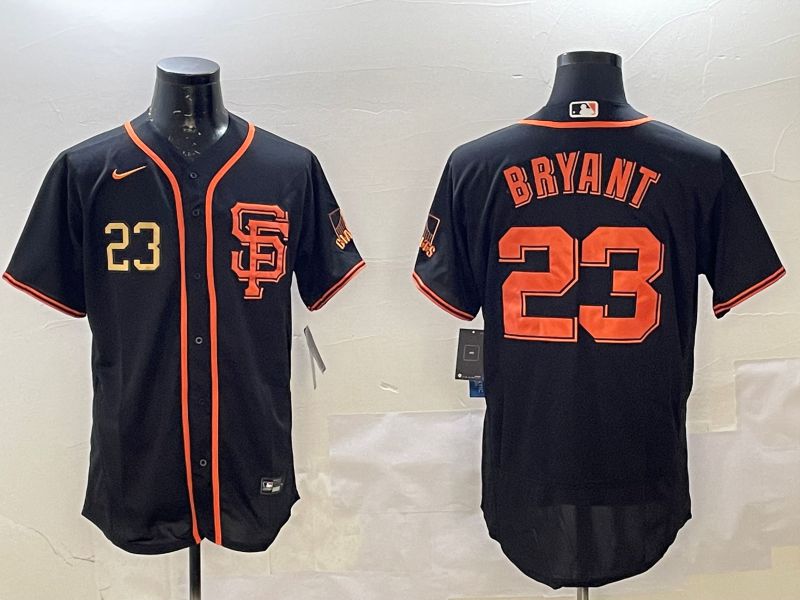 Men San Francisco Giants #23 Bryant Black Elite 2025 Nike MLB Jersey style 1
